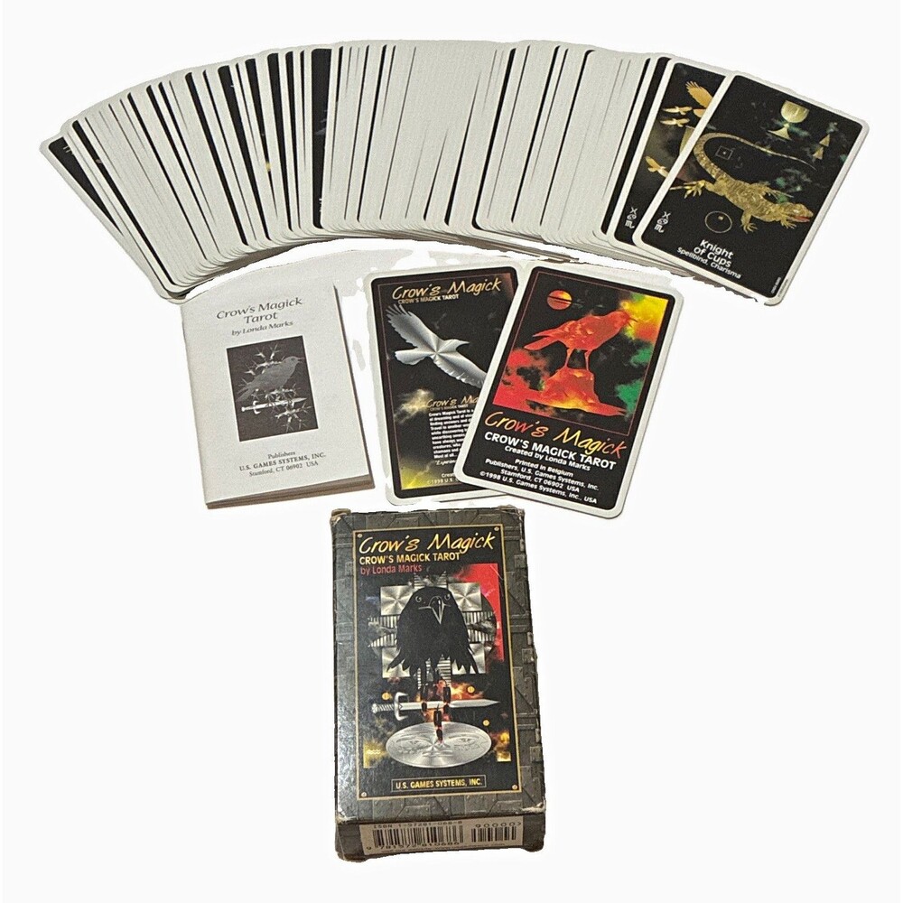 1998 Crow’s Magick Tarot Londa Marks Complete 78 Card Deck Booklet U.S Games OOP